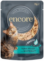 Фото - Корм для кошек Encore Tuna Fillet with Whitebait in Broth Pouch  16 pcs