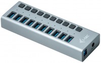 Фото - Картридер / USB-хаб i-Tec USB 3.0 Charging HUB 10 port + Power Adapter 48 W 