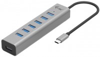Фото - Картридер / USB-хаб i-Tec USB-C Charging Metal HUB 7 Port 