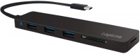 Фото - Картридер / USB-хаб LogiLink Ultra-Slim USB-C Hub + Card Reader 