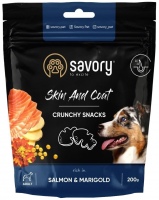 Фото - Корм для собак Savory Crunchy Snacks Skin and Coat Salmon 200 g