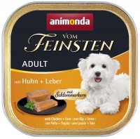 Фото - Корм для собак Animonda Vom Feinsten Adult Chicken/Liver 150 g 1 шт