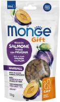 Фото - Корм для кошек Monge Gift Hairball Salmon with Plum 50 g