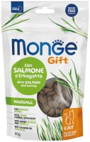 Фото - Корм для кошек Monge Gift Hairball Salmon with Catnip 60 g