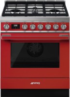 Фото - Плита Smeg Portofino CPF30UGGR красный