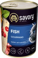 Фото - Корм для кошек Savory Adult Cat Gourmand Fish Pate  400 g