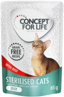 Фото - Корм для кошек Concept for Life Sterilised Jelly Pouch Beef  48 pcs