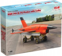 Фото - Сборная модель ICM BQM-34A (Q-2C) Firebee with Trailer (1:48)
