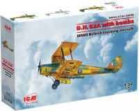 Фото - Сборная модель ICM DH. 82A Tiger Moth with Bombs (1:32) 