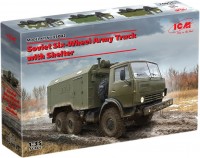Фото - Сборная модель ICM Soviet Six-Wheel Army Truck with Shelter (1:35) 