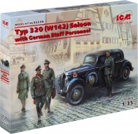 Фото - Сборная модель ICM Typ 320 (W142) Saloon with German Staff Personnel (1:35) 