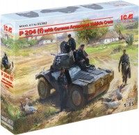 Фото - Сборная модель ICM P 204 (f) with German Armoured Vehicle Crew (1:35) 