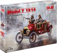 Фото - Сборная модель ICM Model T 1914 Fire Truck with Crew (1:24) 