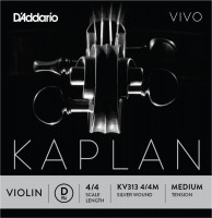 Фото - Струны DAddario Kaplan Vivo Violin D String 4/4 Medium 