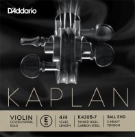 Фото - Струны DAddario Kaplan Golden Spiral Solo Violin E String Ball Ex. Heavy 