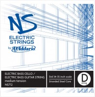 Фото - Струны DAddario NS Electric Bass Guitar/Cello D String 4/4 Medium 