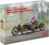 Фото - Сборная модель ICM Model T 1913 Speedster with American Sport Car Drivers (1:24) 