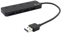 Фото - Картридер / USB-хаб i-Tec USB 3.0 Metal HUB 4 Port with individual On/Off Switches 
