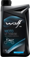 Фото - Моторное масло WOLF Moto 4T 10W-30 1 л