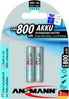 Фото - Аккумулятор / батарейка Ansmann maxE   2xAAA 800 mAh