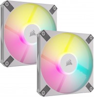 Фото - Система охлаждения Corsair iCUE AF120 RGB SLIM White Twin Pack 