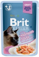 Фото - Корм для кошек Brit Premium Pouch Sterilised Salmon Fillets 85 g 