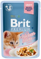 Фото - Корм для кошек Brit Premium Kitten Chicken Gravy Pouch 85 g 