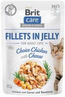 Фото - Корм для кошек Brit Care Fillets in Jelly with Choice Chicken/Cheese 85 g 