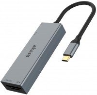 Фото - Картридер / USB-хаб Akasa USB 3.2 Type-C 3-in-1 Card Reader 