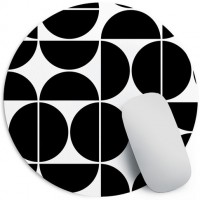 Фото - Коврик для мышки Presentville Circles in Squares Mouse Pad 