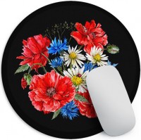 Фото - Коврик для мышки Presentville Poppies, daisies and cornflowers Mouse Pad