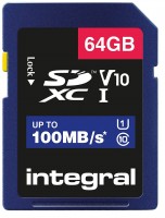 Фото - Карта памяти Integral High Speed SD UHS-I V10 U1 100MB/s 64 ГБ