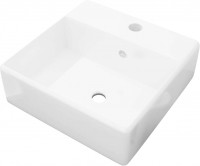 Фото - Умывальник VidaXL Basin Square Ceramic 140684 410 мм