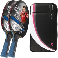 Фото - Ракетка для настольного тенниса Butterfly Timo Boll Black 85031 2 pcs + Drive Case II 2 pcs 