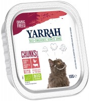 Фото - Корм для кошек Yarrah Organic Chunks with Chicken and Beef 100 g 