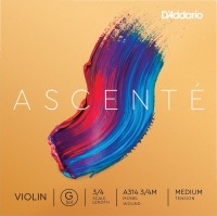 Фото - Струны DAddario Ascente Violin G String 3/4 Size Medium 