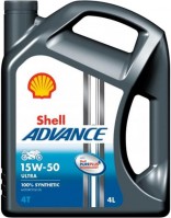 Фото - Моторное масло Shell Advance 4T Ultra 15W-50 4 л