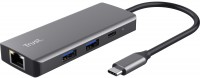 Фото - Картридер / USB-хаб Trust Dalyx 6-in-1 USB-C Multi-Port Adapter 