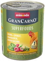 Фото - Корм для собак Animonda GranCarno Superfoods Chicken/Spinach/Raspberry 