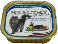 Фото - Корм для кошек HEALTHY Adult Pate Fish/Shrimps 100 g 