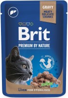 Фото - Корм для кошек Brit Premium Pouch Sterilised Liver in Gravy 100 g 