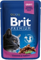 Фото - Корм для кошек Brit Premium Pouch Chicken/Turkey 100 g 