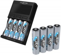 Фото - Зарядка аккумуляторных батареек Ansmann Powerline 4 Ultra + 8xAA 2850 mAh 