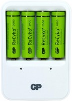 Фото - Зарядка аккумуляторных батареек GP PB420 + 4xAA 2000 mAh 