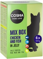 Фото - Корм для кошек Cosma Pure Love Mix Box Chicken and Fish 6 pcs 