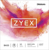 Фото - Струны DAddario ZYEX Double Bass A String 3/4 Light 