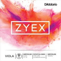 Фото - Струны DAddario ZYEX Viola Aluminum Wound D String Medium Scale Medium 