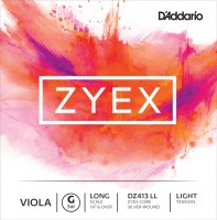 Фото - Струны DAddario ZYEX Viola G String Long Scale Light 