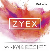 Фото - Струны DAddario ZYEX Violin Aluminum D String 4/4 Medium 