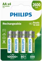 Фото - Аккумулятор / батарейка Philips 4xAA 2600 mAh 